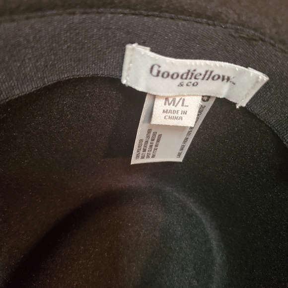 🎯 Goodfellow&co black M/L full brim hat. Nwt - Picture 4 of 4